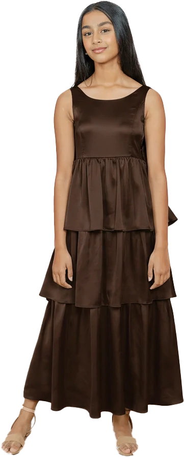 Juniors Georgia Satin Dress | Made To Order - Image 110