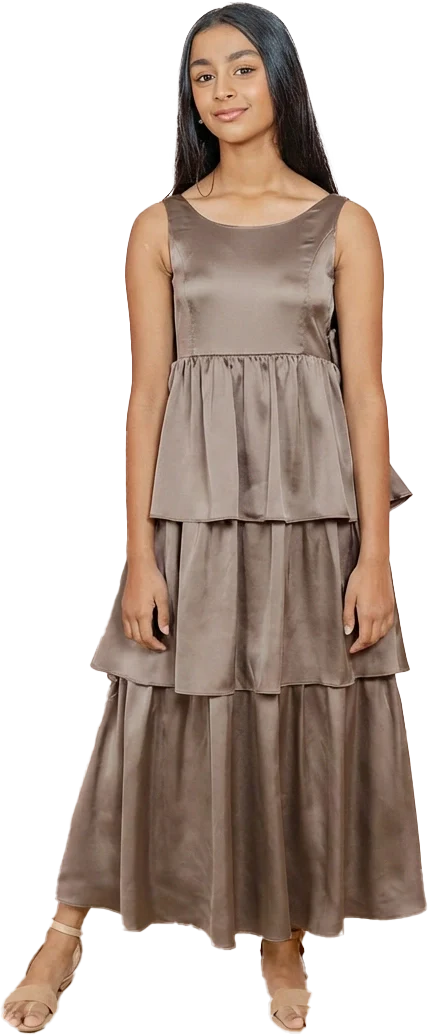 Juniors Georgia Satin Dress | Made To Order - Image 111