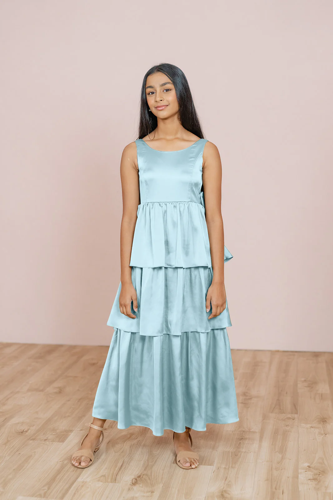 Juniors Georgia Satin Dress | Made To Order - Image 16