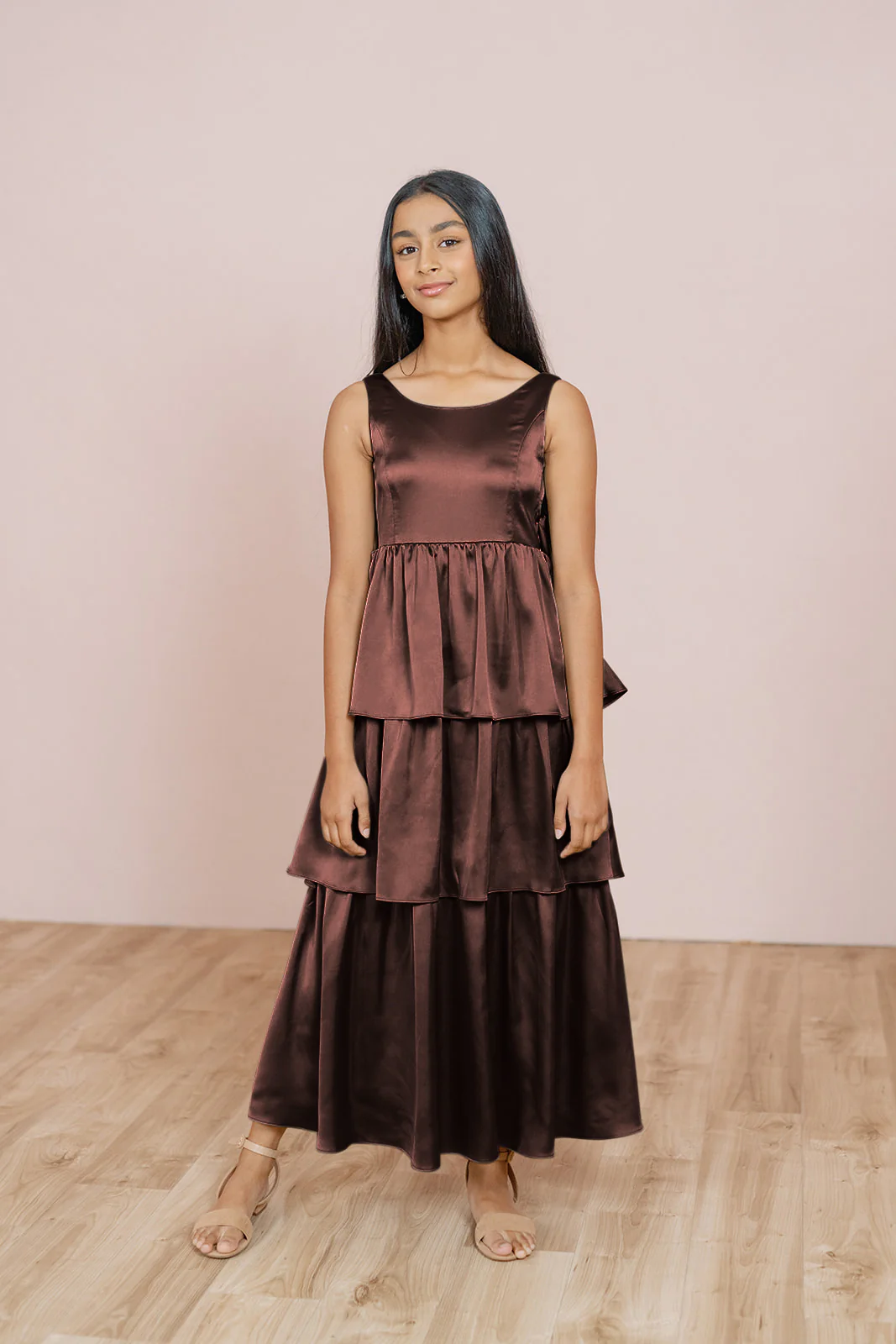 Juniors Georgia Satin Dress | Made To Order - Image 18