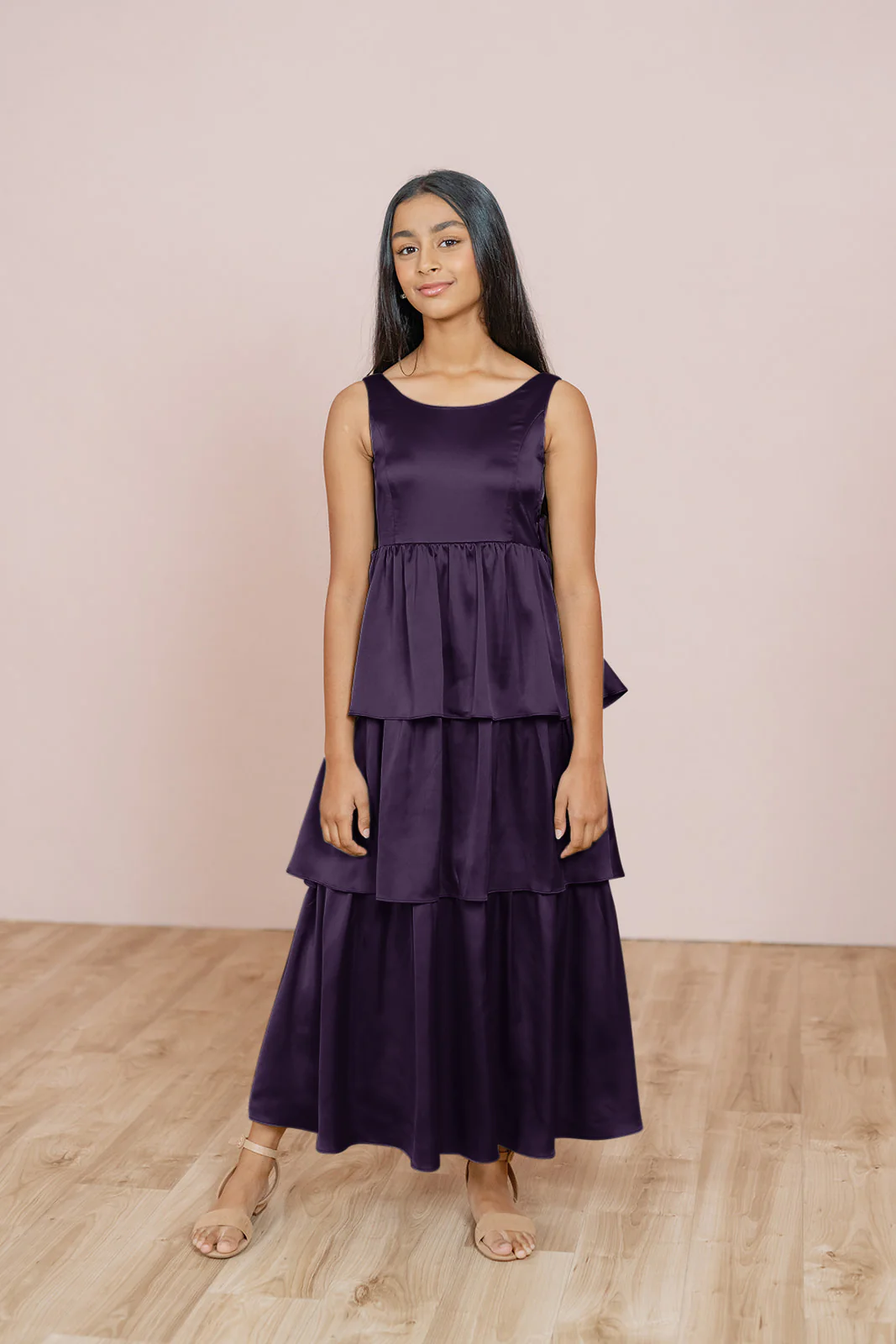 Juniors Georgia Satin Dress | Made To Order - Image 42
