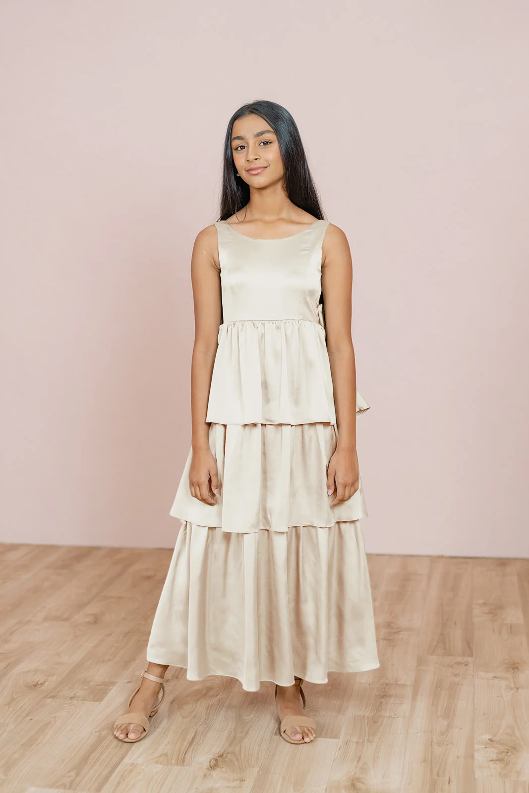 Juniors Georgia Satin Dress | Made To Order - Image 49