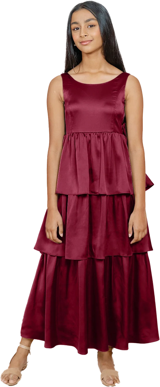 Juniors Georgia Satin Dress | Made To Order - Image 56