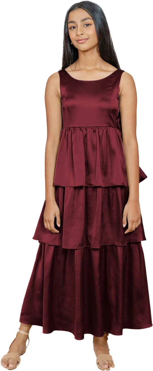Juniors Georgia Satin Dress | Made To Order - Image 60