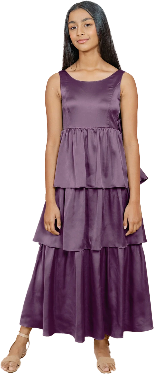 Juniors Georgia Satin Dress | Made To Order - Image 66
