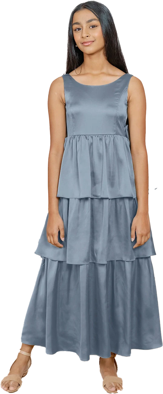 Juniors Georgia Satin Dress | Made To Order - Image 70
