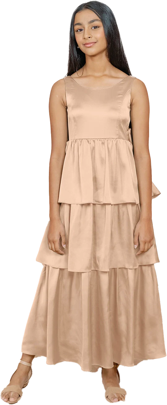 Juniors Georgia Satin Dress | Made To Order - Image 74