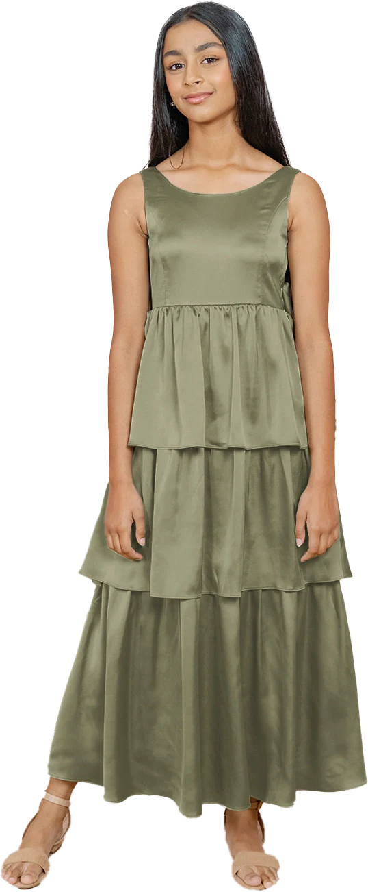 Juniors Georgia Satin Dress | Made To Order - Image 83