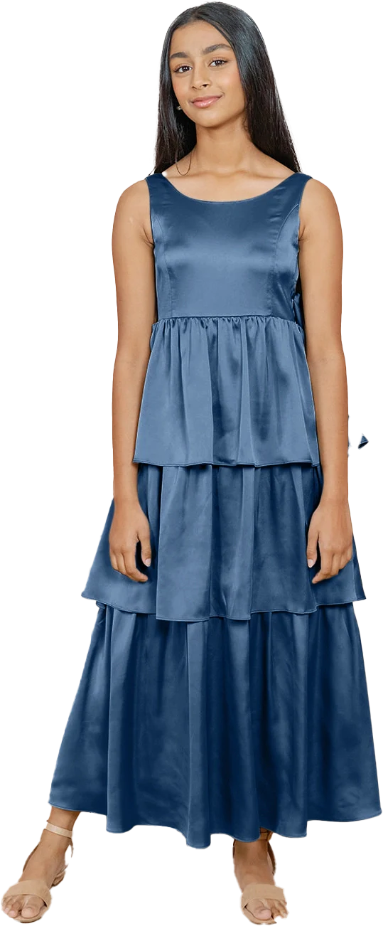 Juniors Georgia Satin Dress | Made To Order - Image 90