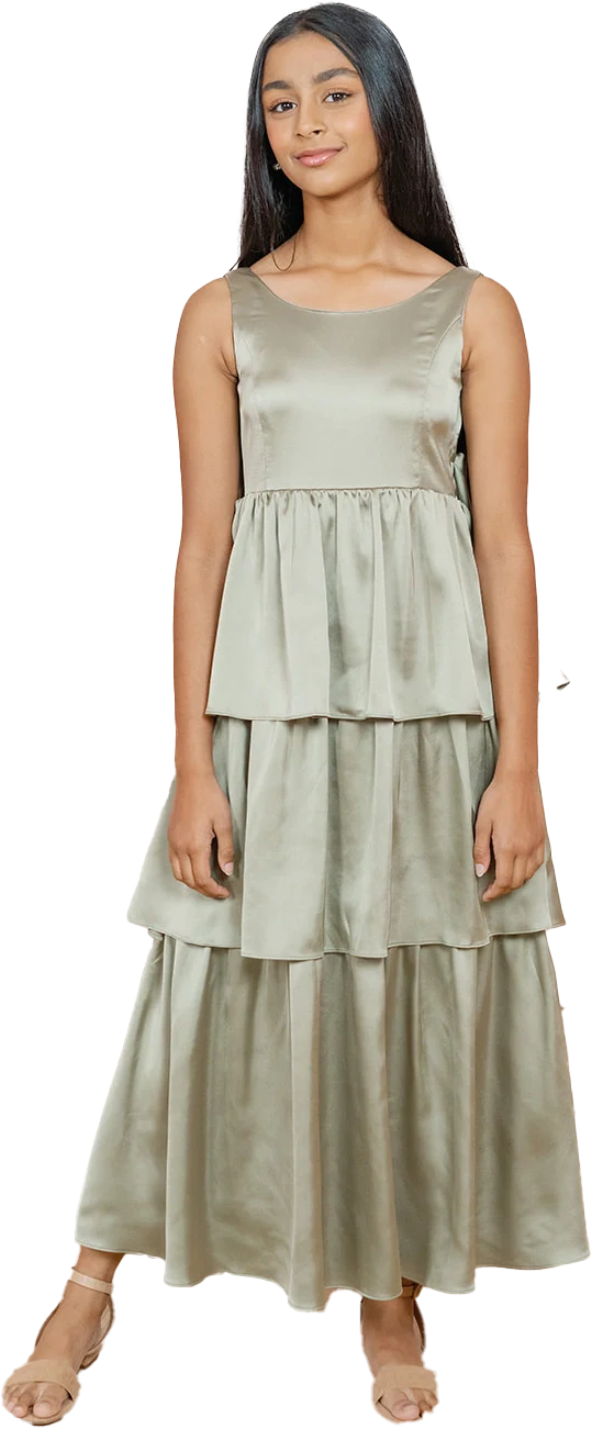 Juniors Georgia Satin Dress | Made To Order - Image 96