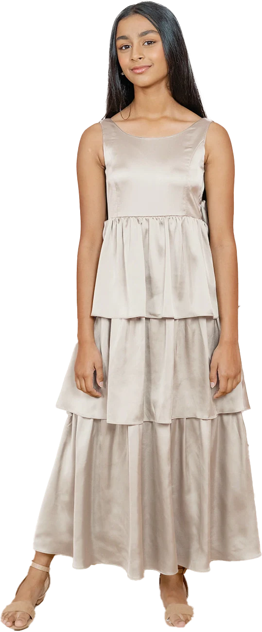 Juniors Georgia Satin Dress | Made To Order - Image 98