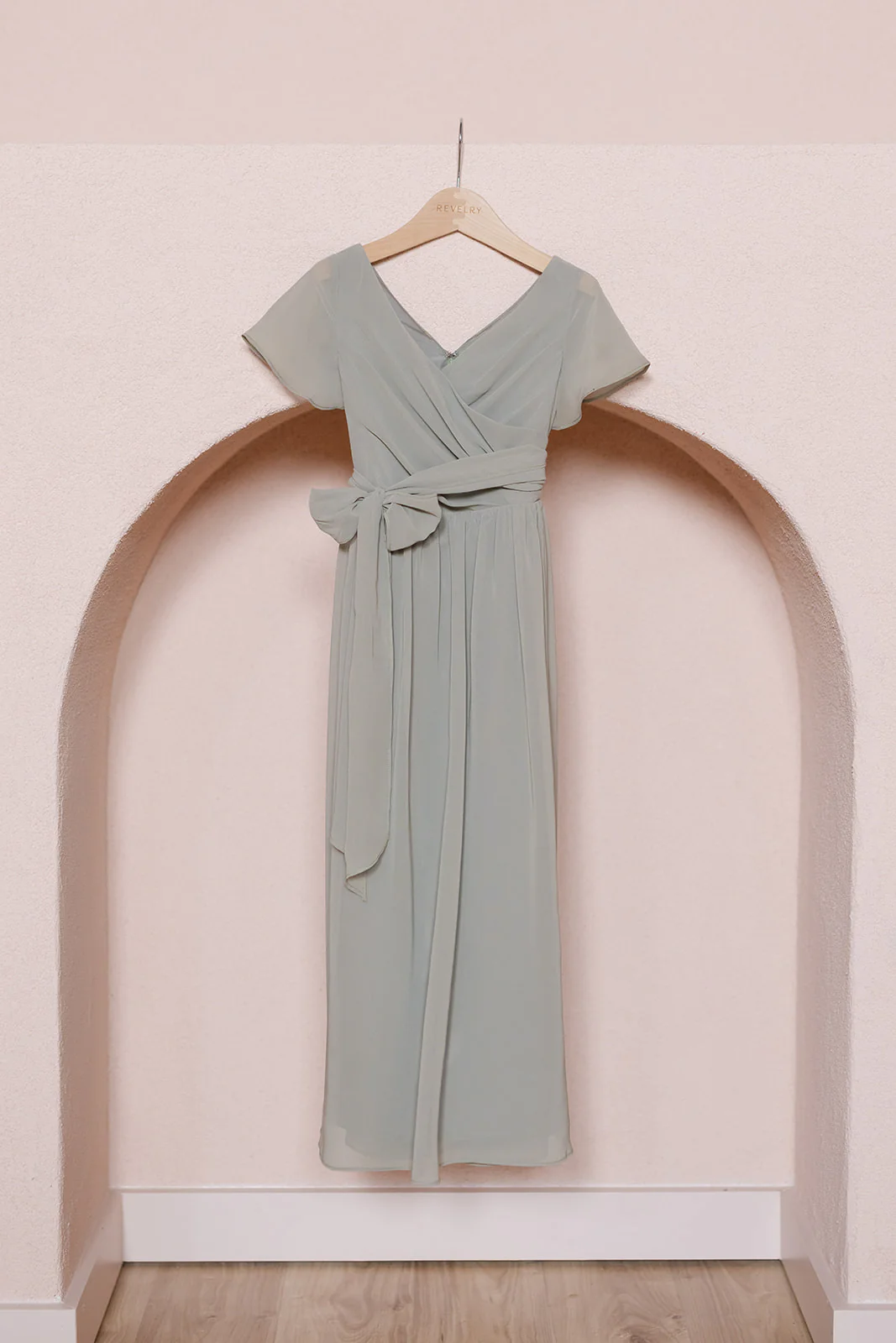 Juniors Harper Chiffon Faux Wrap Dress | Made To Order - Image 46