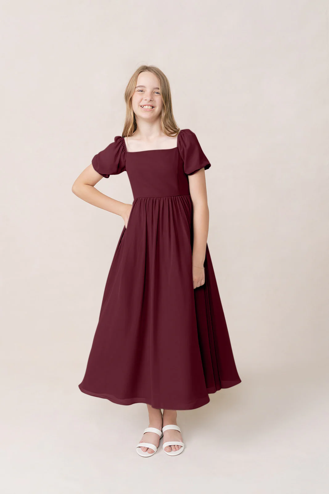 Juniors Maeve Chiffon Dress | Made To Order - Image 15