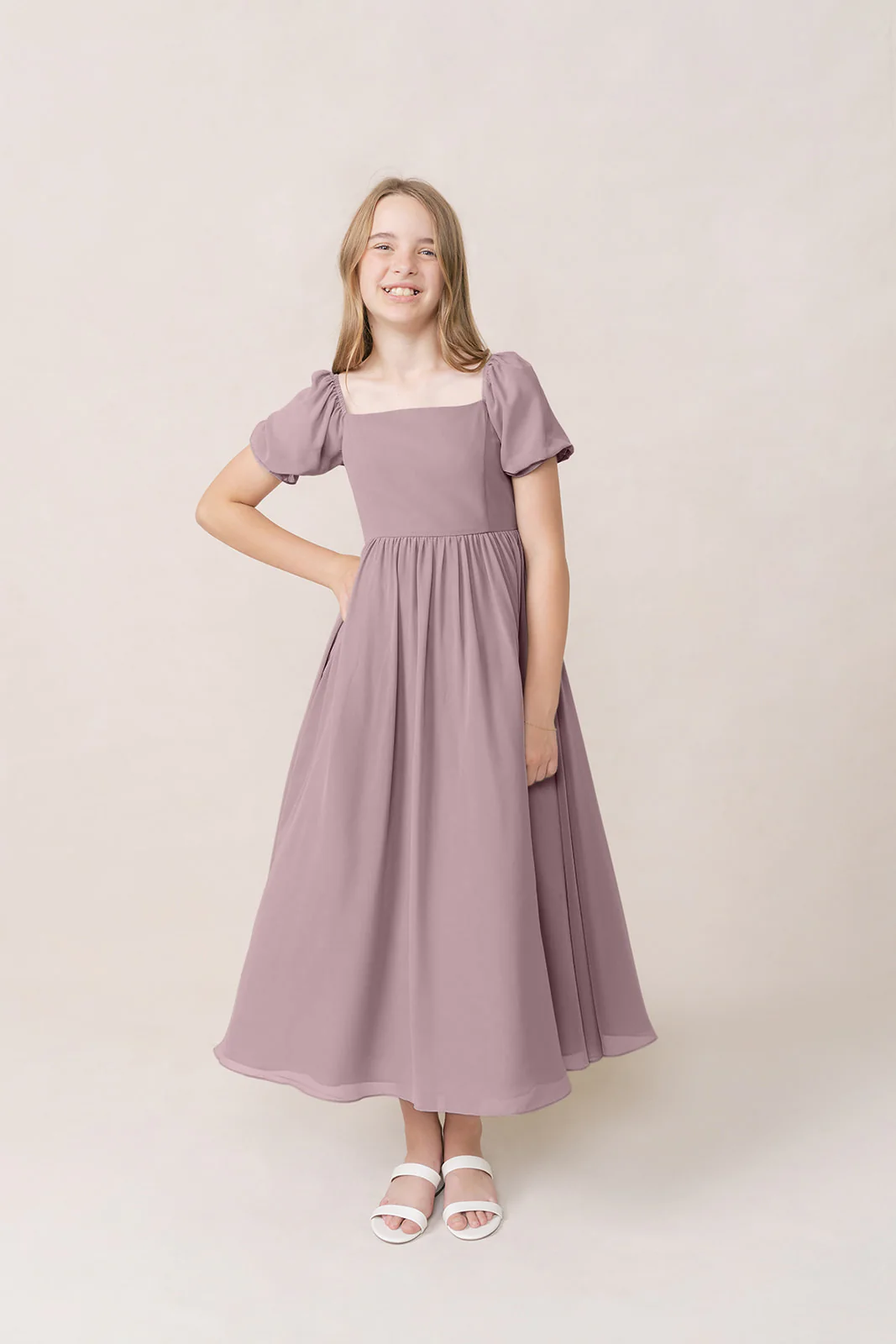 Juniors Maeve Chiffon Dress | Made To Order - Image 52