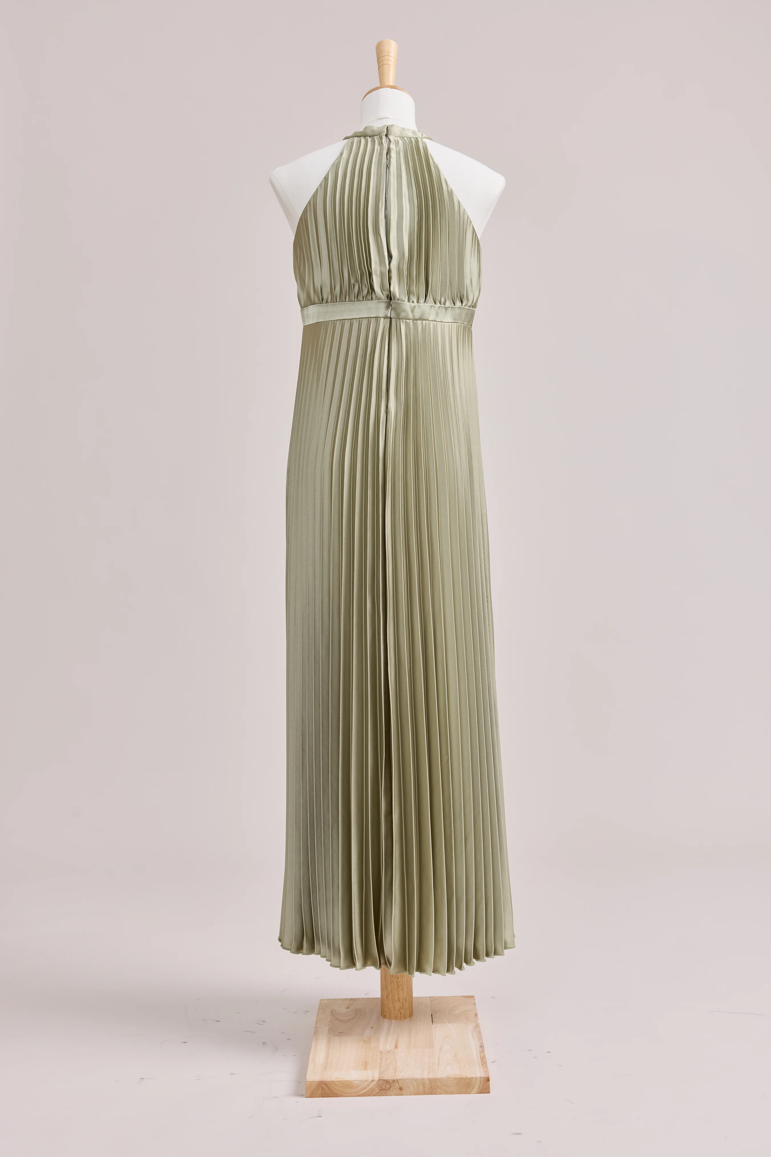Juniors Mazie Satin Pleated Dress | Made To Order - Image 2
