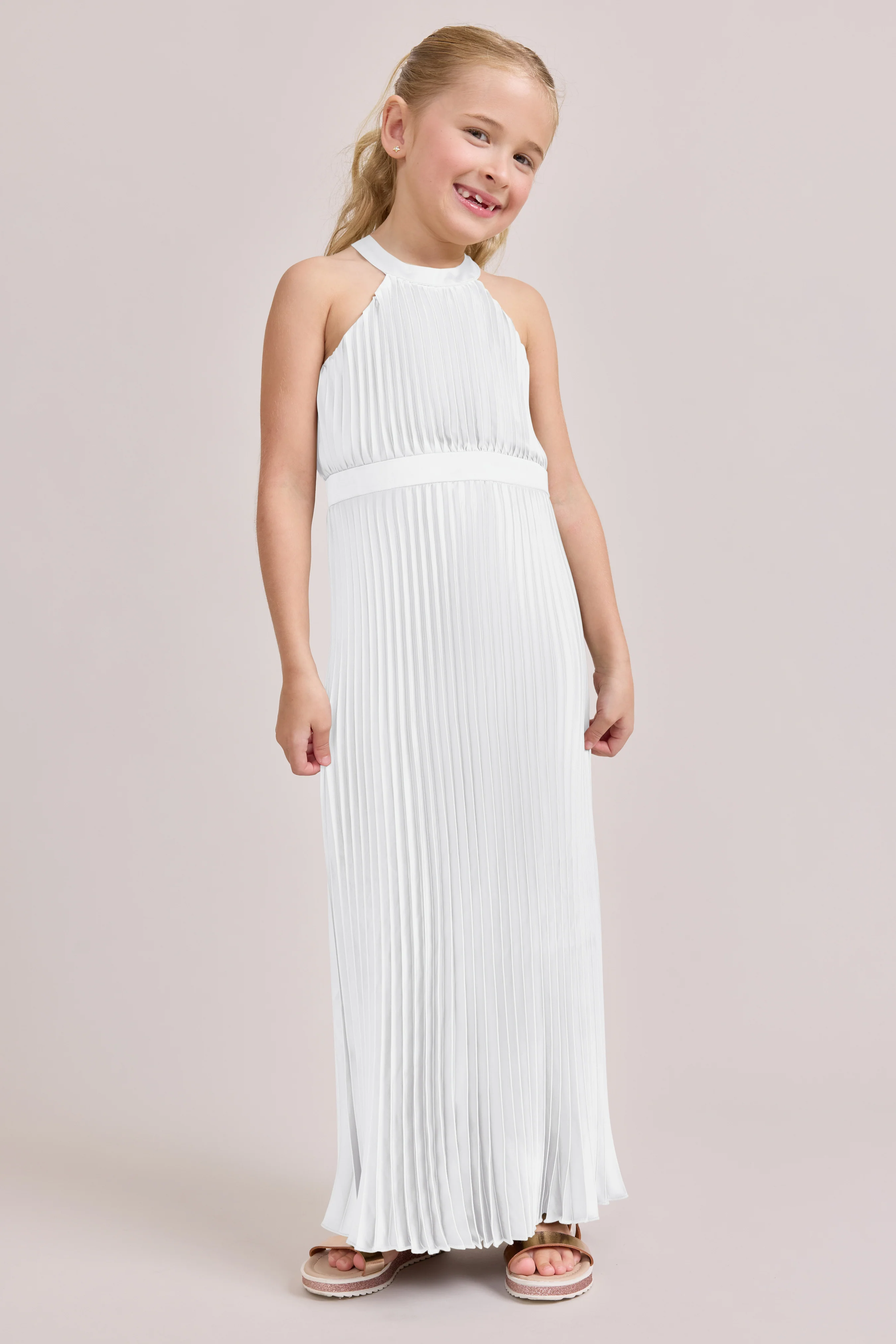 Juniors Mazie Satin Pleated Dress | Made To Order - Image 23