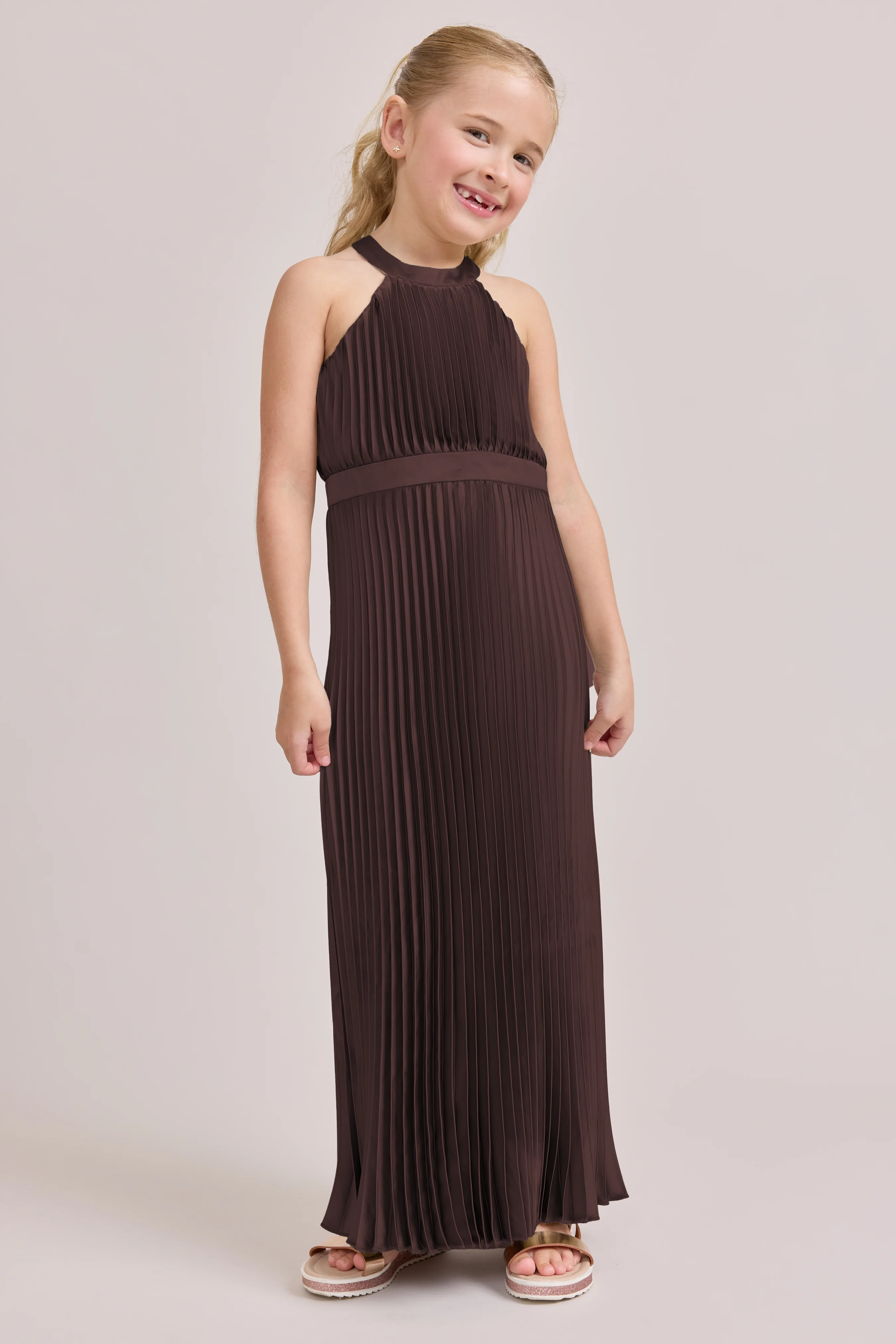 Juniors Mazie Satin Pleated Dress | Made To Order - Image 78