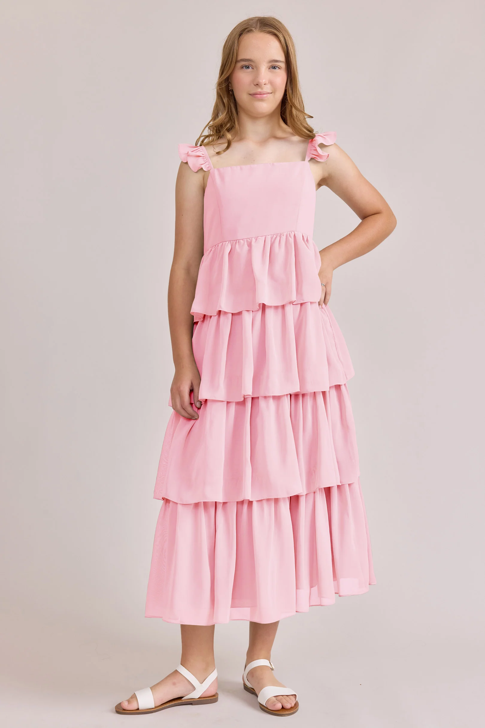 Juniors Poppy Chiffon Dress | Made To Order - Image 20