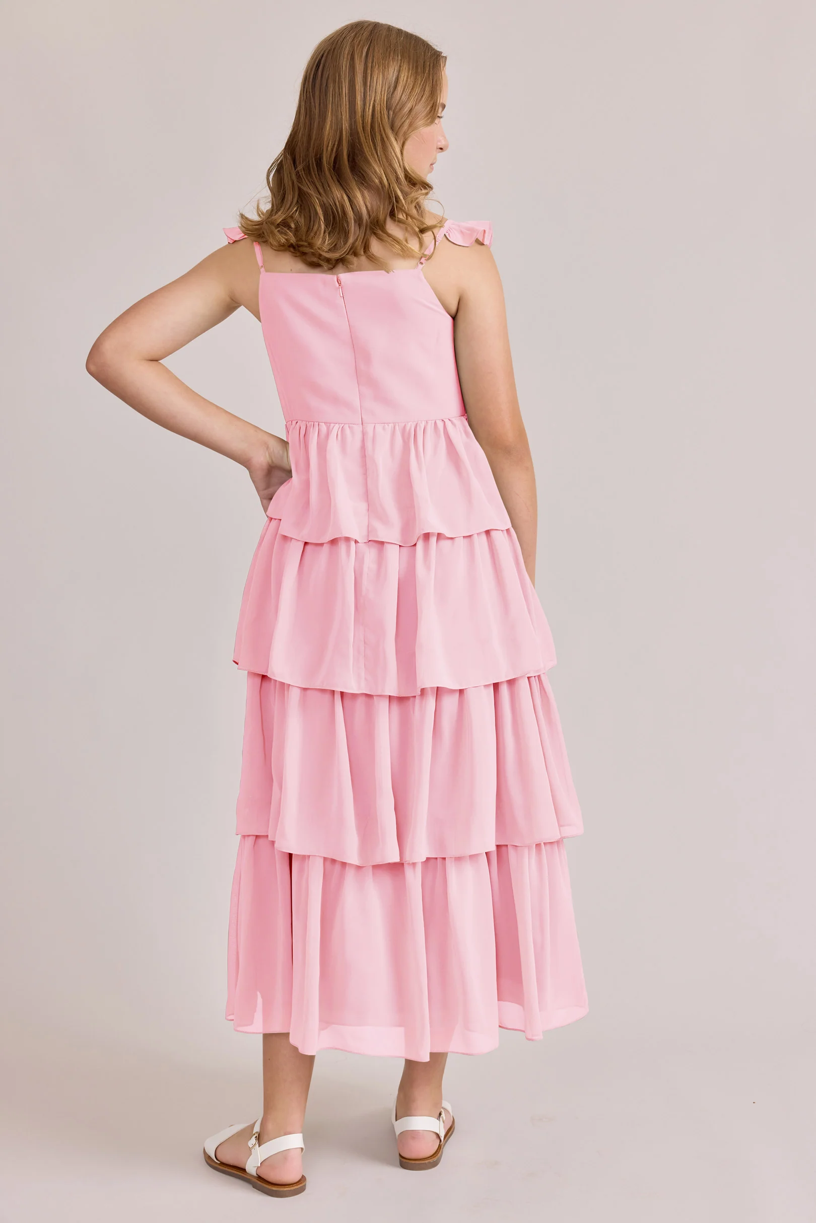 Juniors Poppy Chiffon Dress | Made To Order - Image 21