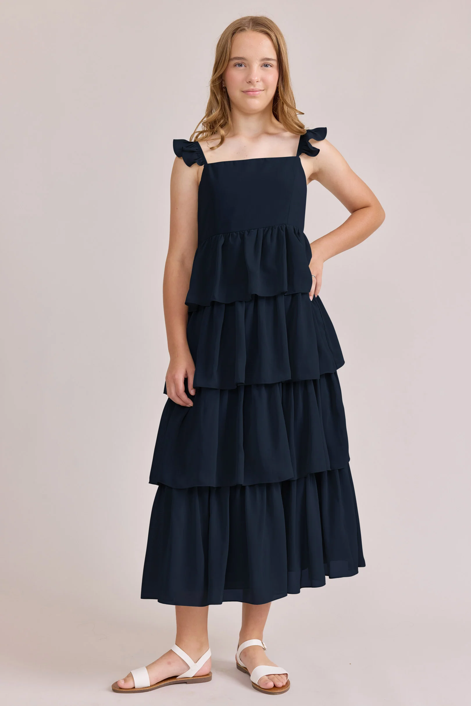 Juniors Poppy Chiffon Dress | Made To Order - Image 28