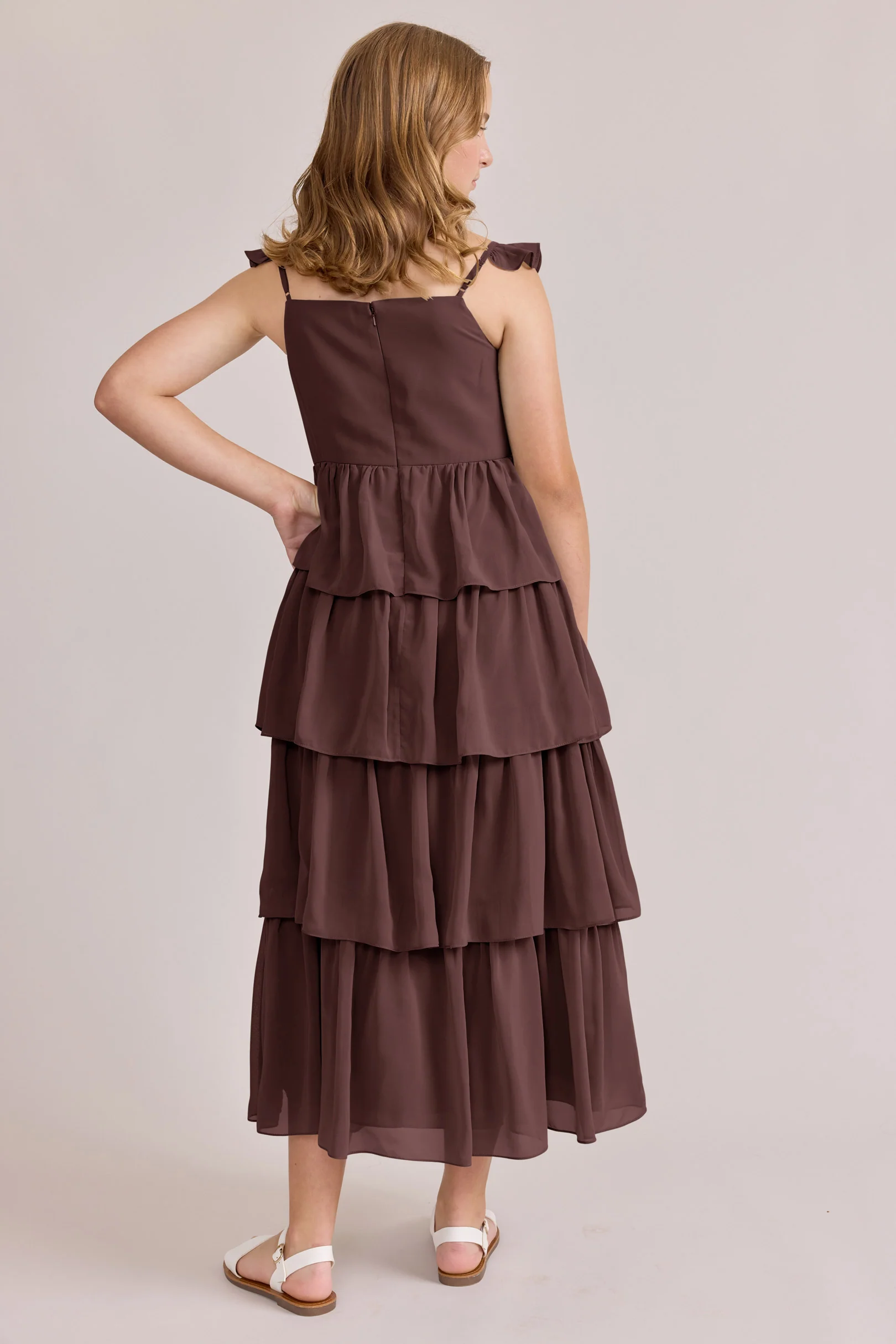 Juniors Poppy Chiffon Dress | Made To Order - Image 37