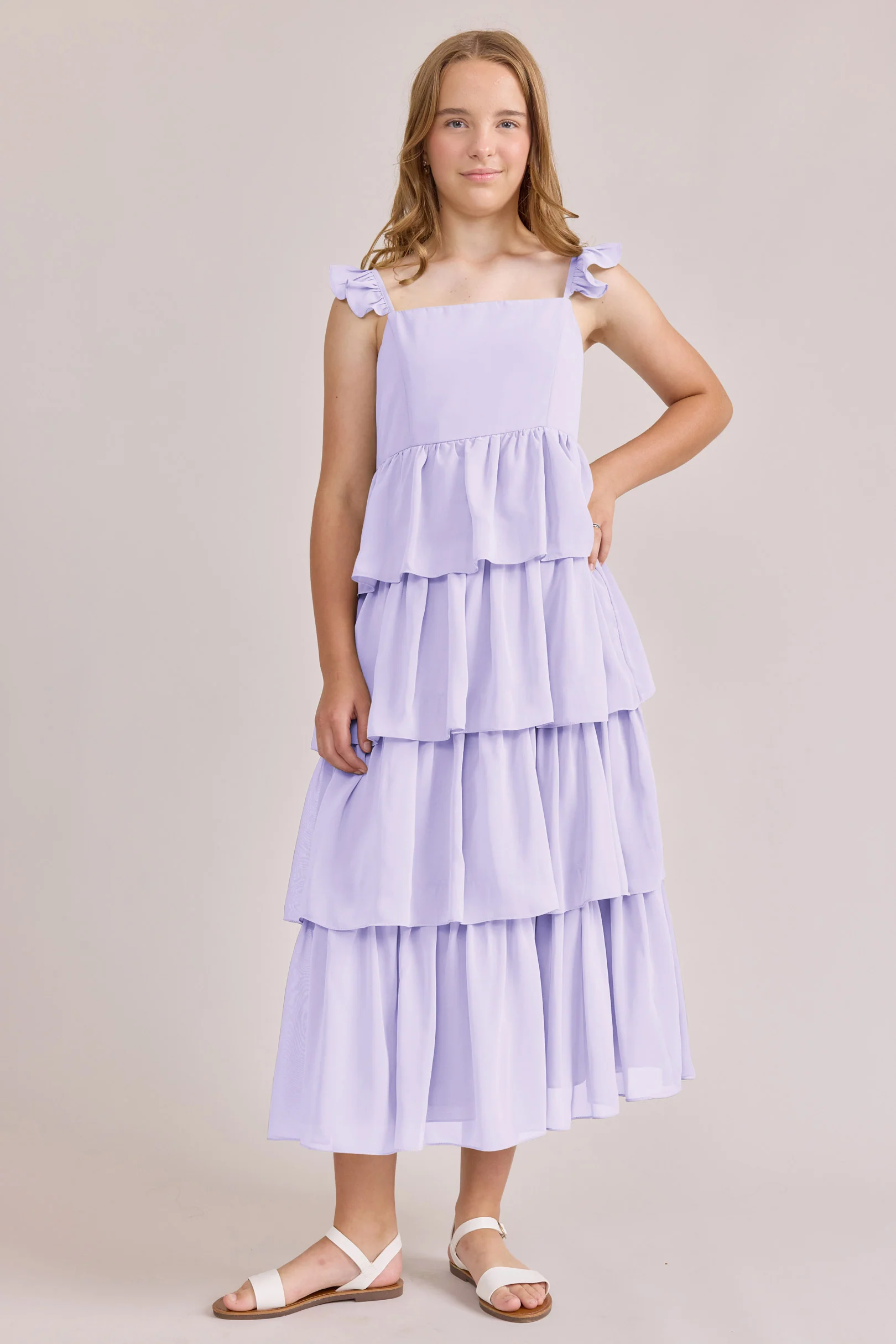 Juniors Poppy Chiffon Dress | Made To Order - Image 38