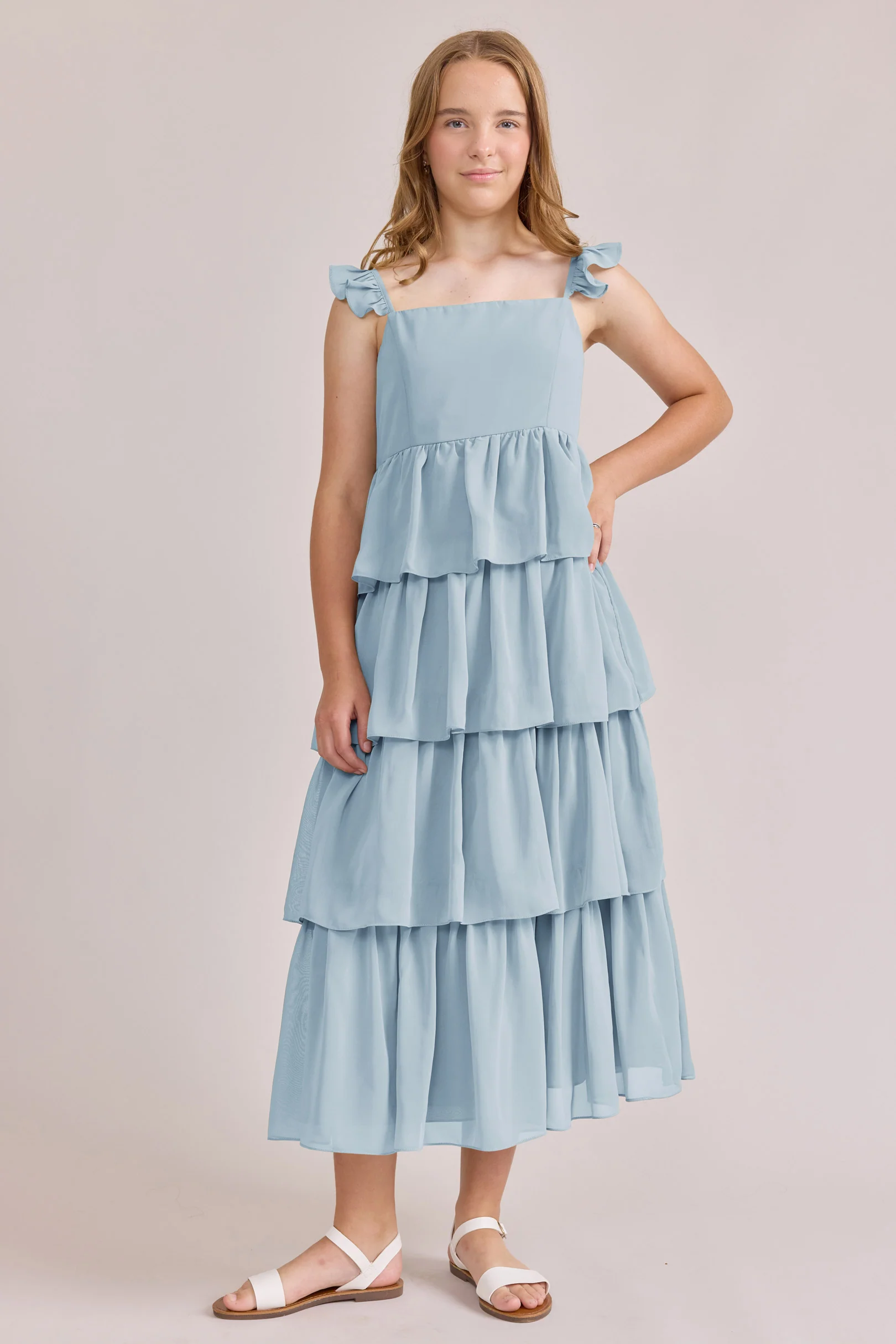 Juniors Poppy Chiffon Dress | Made To Order - Image 40