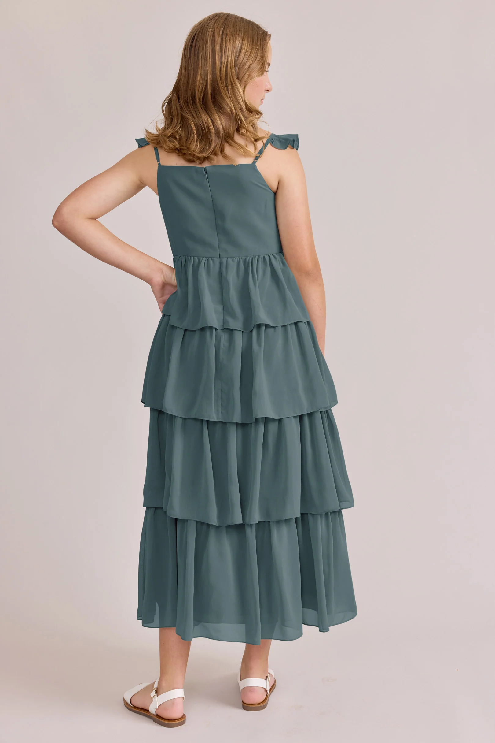 Juniors Poppy Chiffon Dress | Made To Order - Image 51