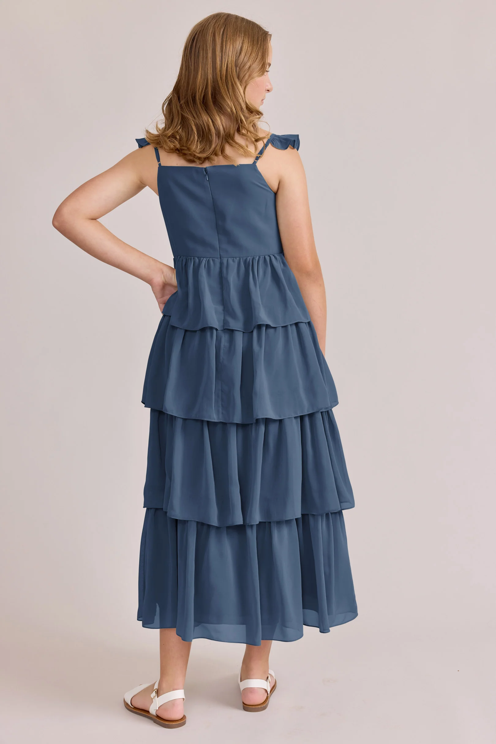 Juniors Poppy Chiffon Dress | Made To Order - Image 55