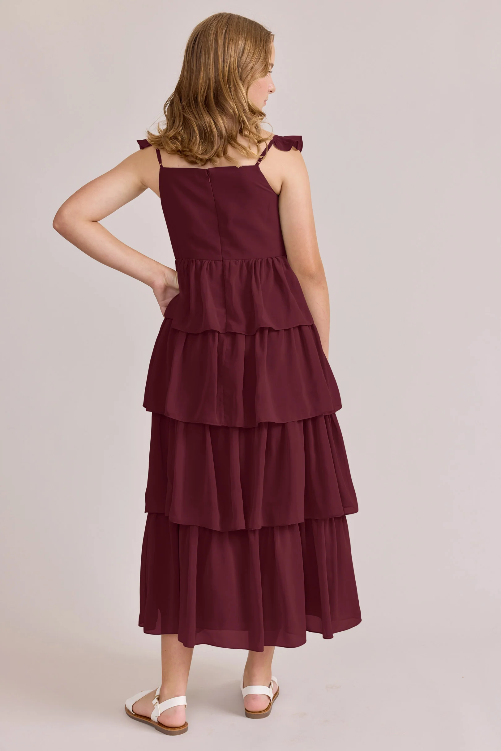 Juniors Poppy Chiffon Dress | Made To Order - Image 67