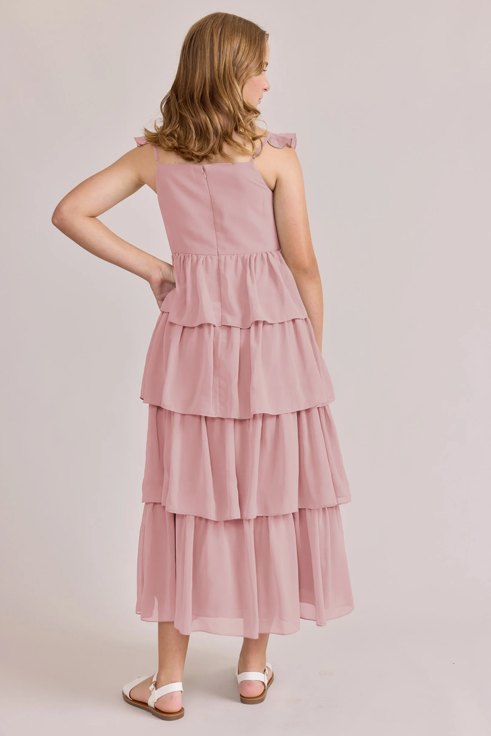 Juniors Poppy Chiffon Dress | Made To Order - Image 69