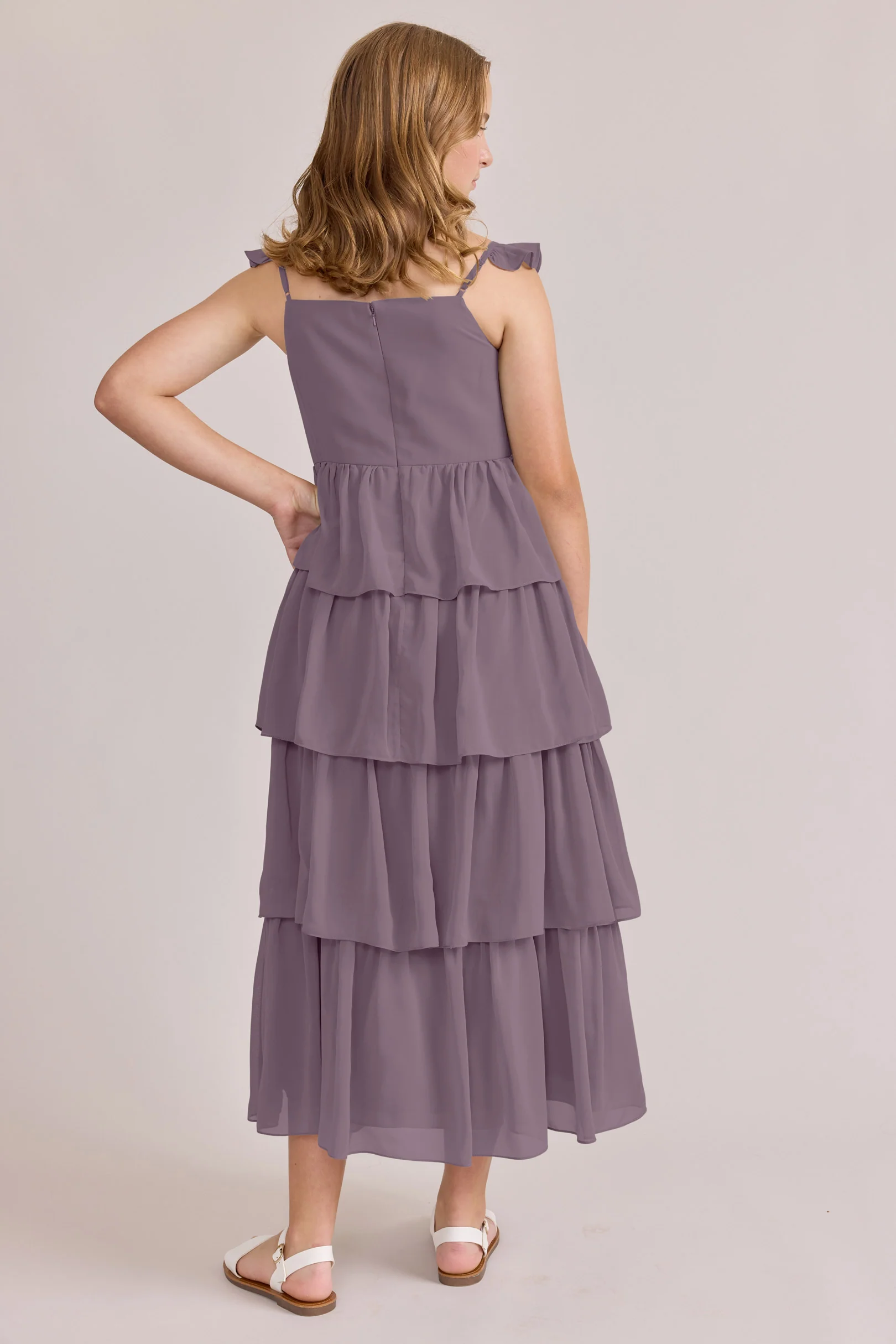 Juniors Poppy Chiffon Dress | Made To Order - Image 7
