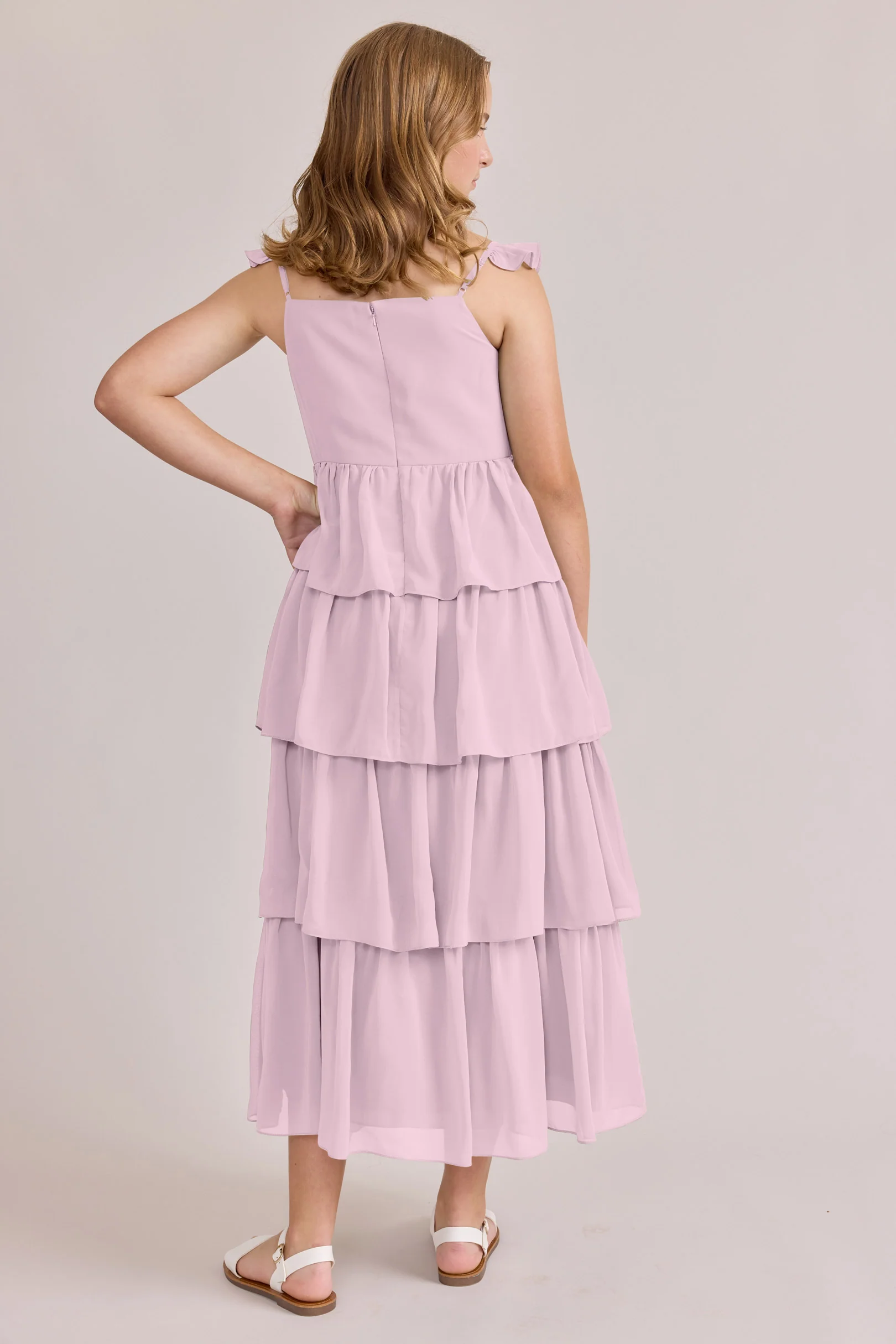 Juniors Poppy Chiffon Dress | Made To Order - Image 73