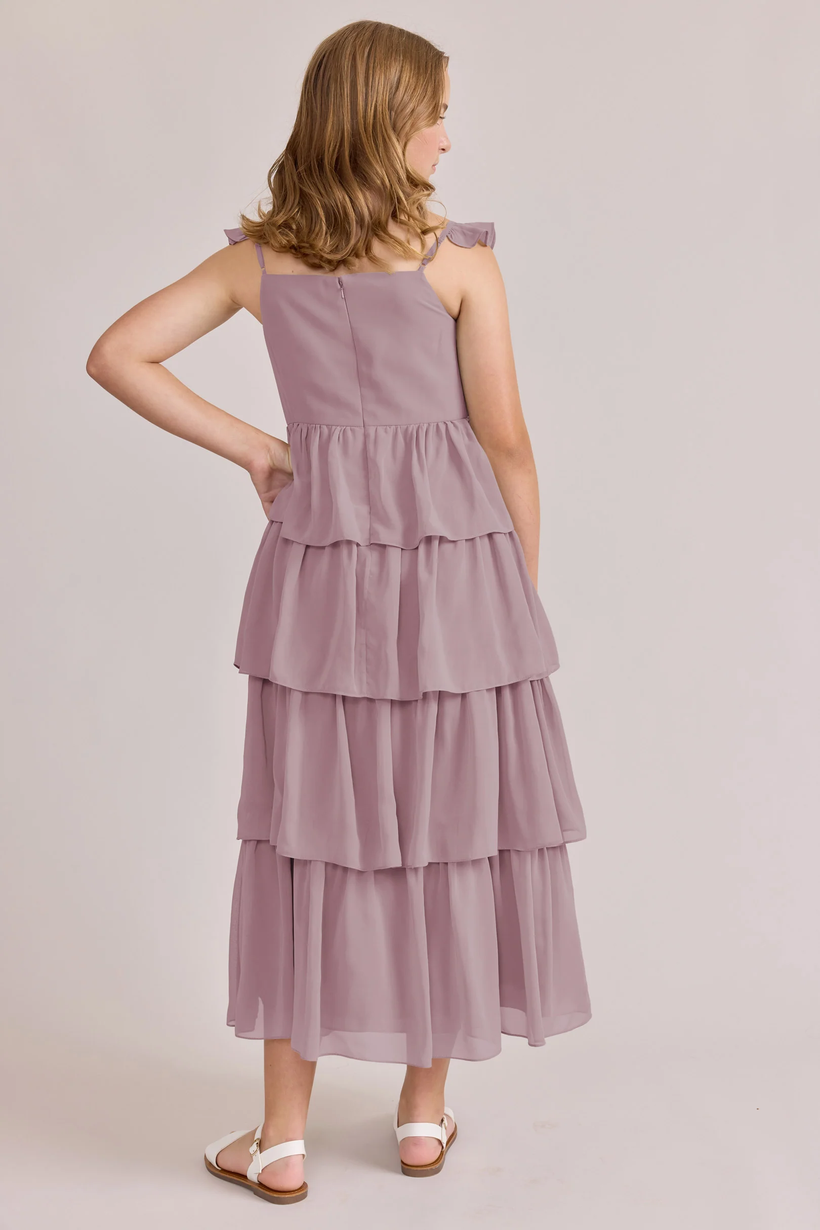 Juniors Poppy Chiffon Dress | Made To Order - Image 75