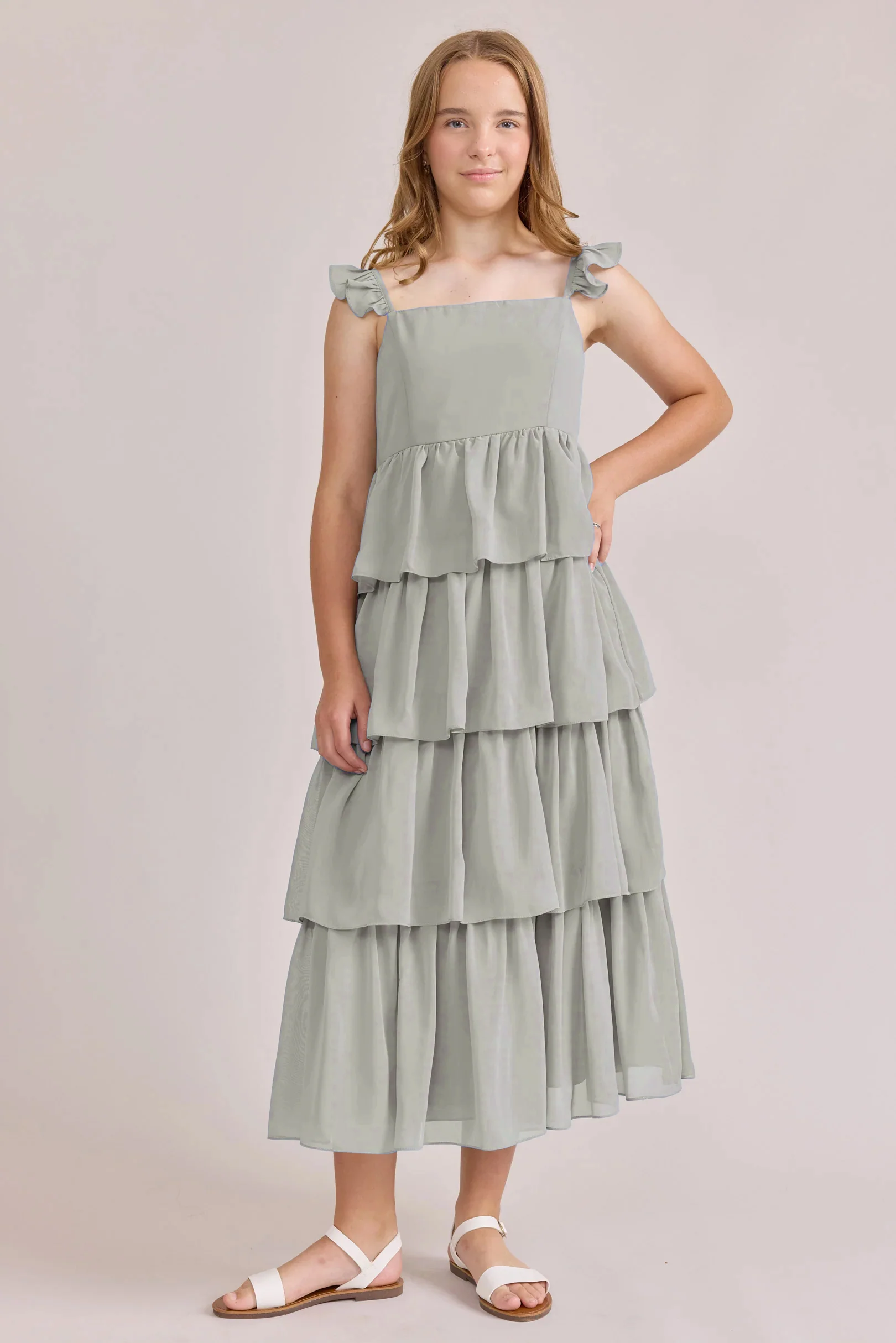 Juniors Poppy Chiffon Dress | Made To Order - Image 76