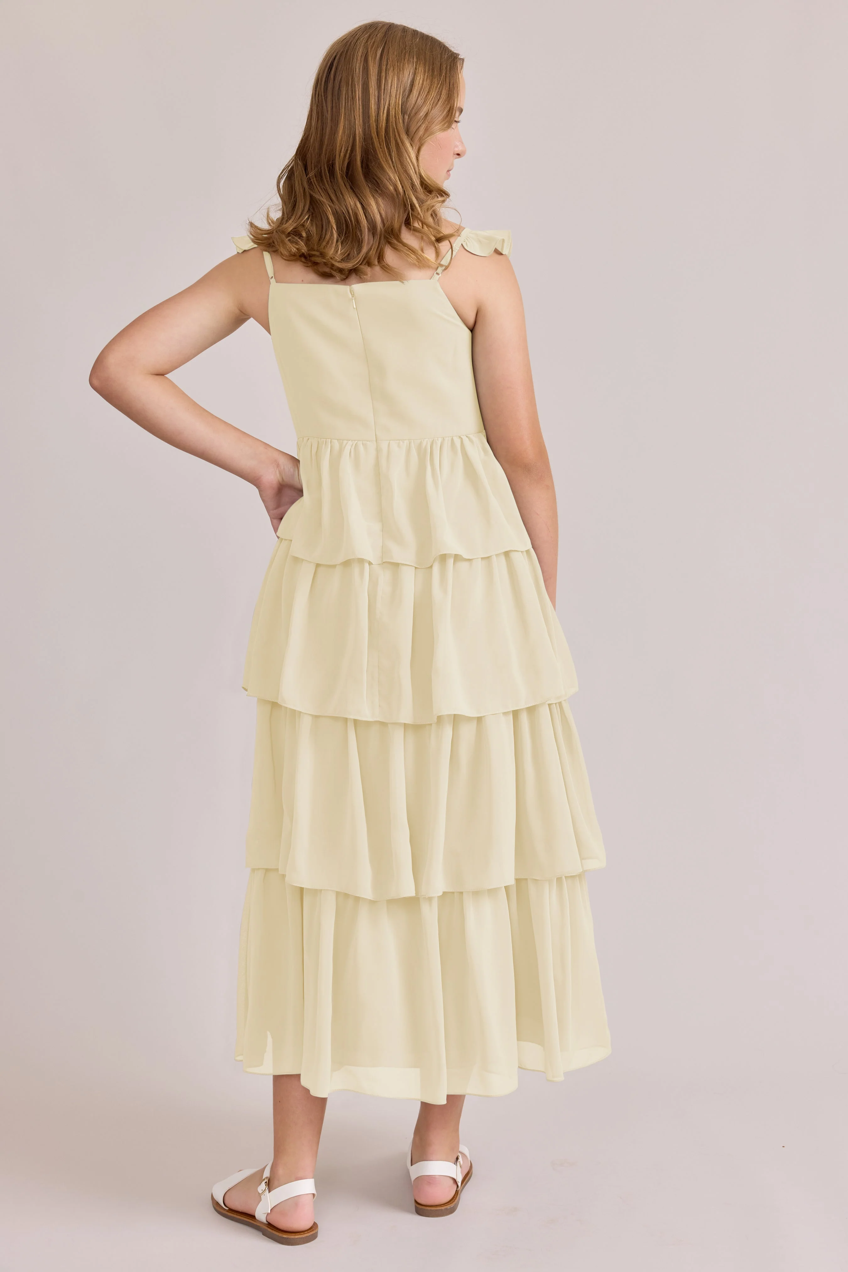 Juniors Poppy Chiffon Dress | Made To Order - Image 79