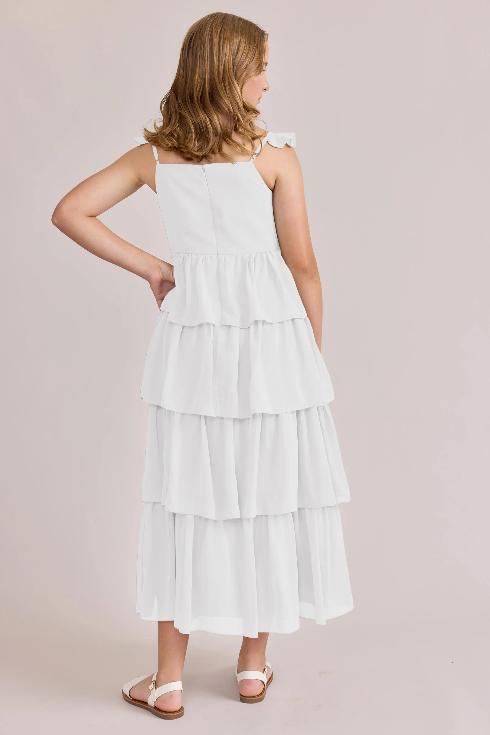 Juniors Poppy Chiffon Dress | Made To Order - Image 9