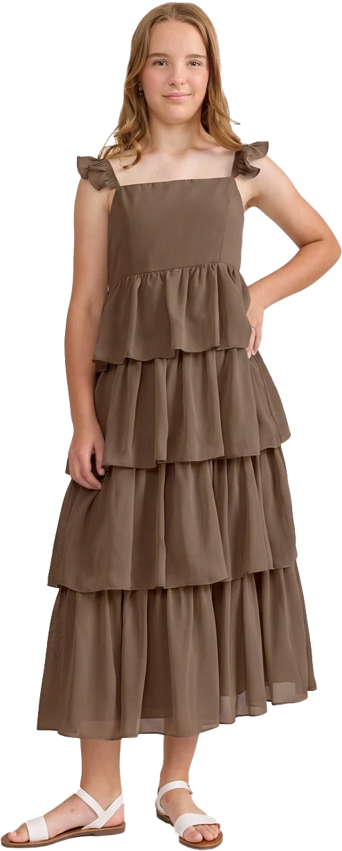 Juniors Poppy Chiffon Dress | Made To Order - Image 91