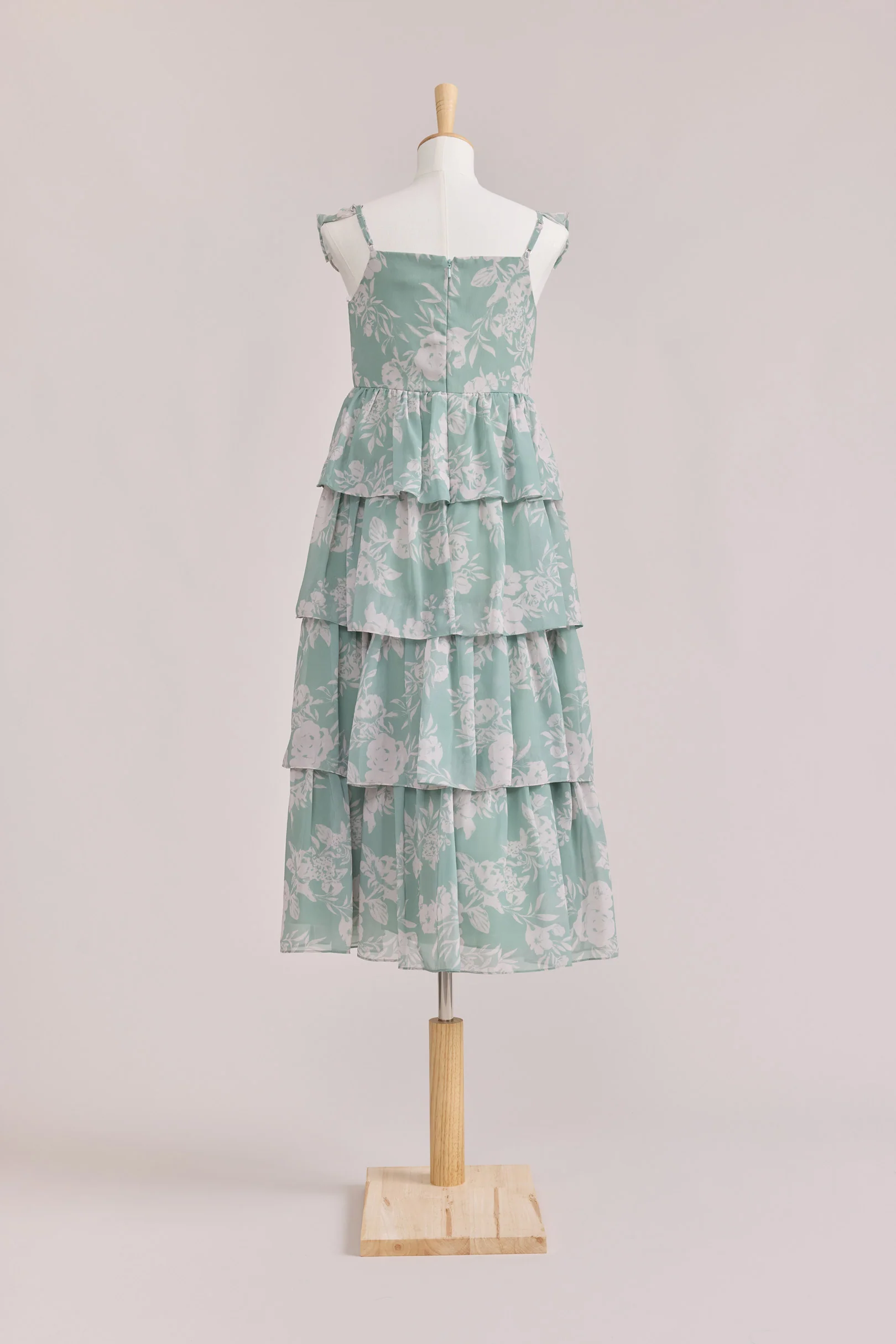 Juniors Poppy Chiffon Floral Print Dress | Made To Order - Image 20