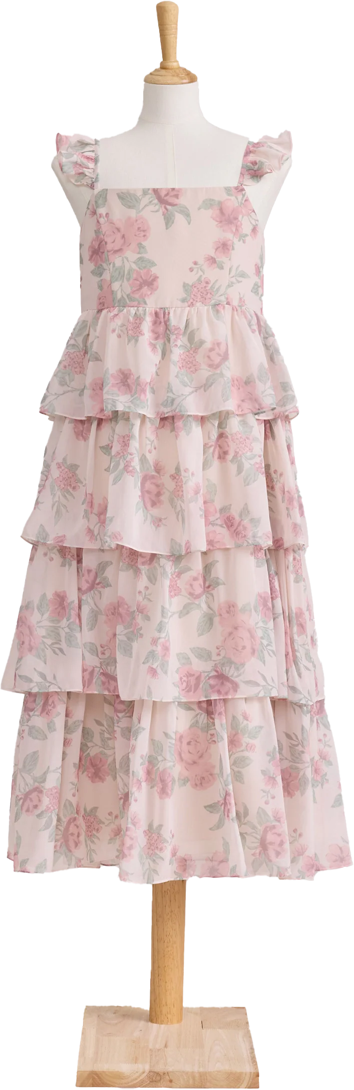 Juniors Poppy Chiffon Floral Print Dress | Made To Order - Image 53