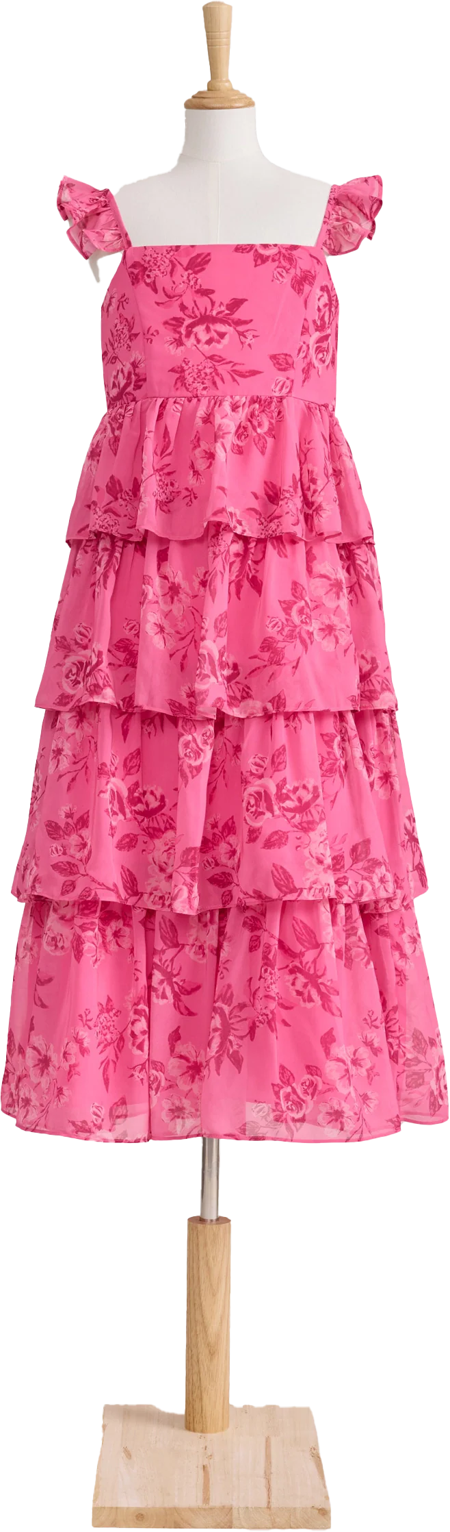 Juniors Poppy Chiffon Floral Print Dress | Made To Order - Image 61