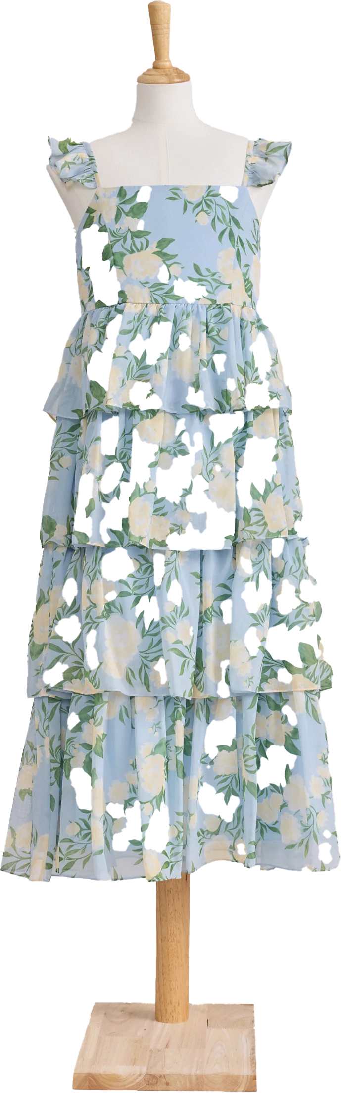 Juniors Poppy Chiffon Floral Print Dress | Made To Order - Image 70