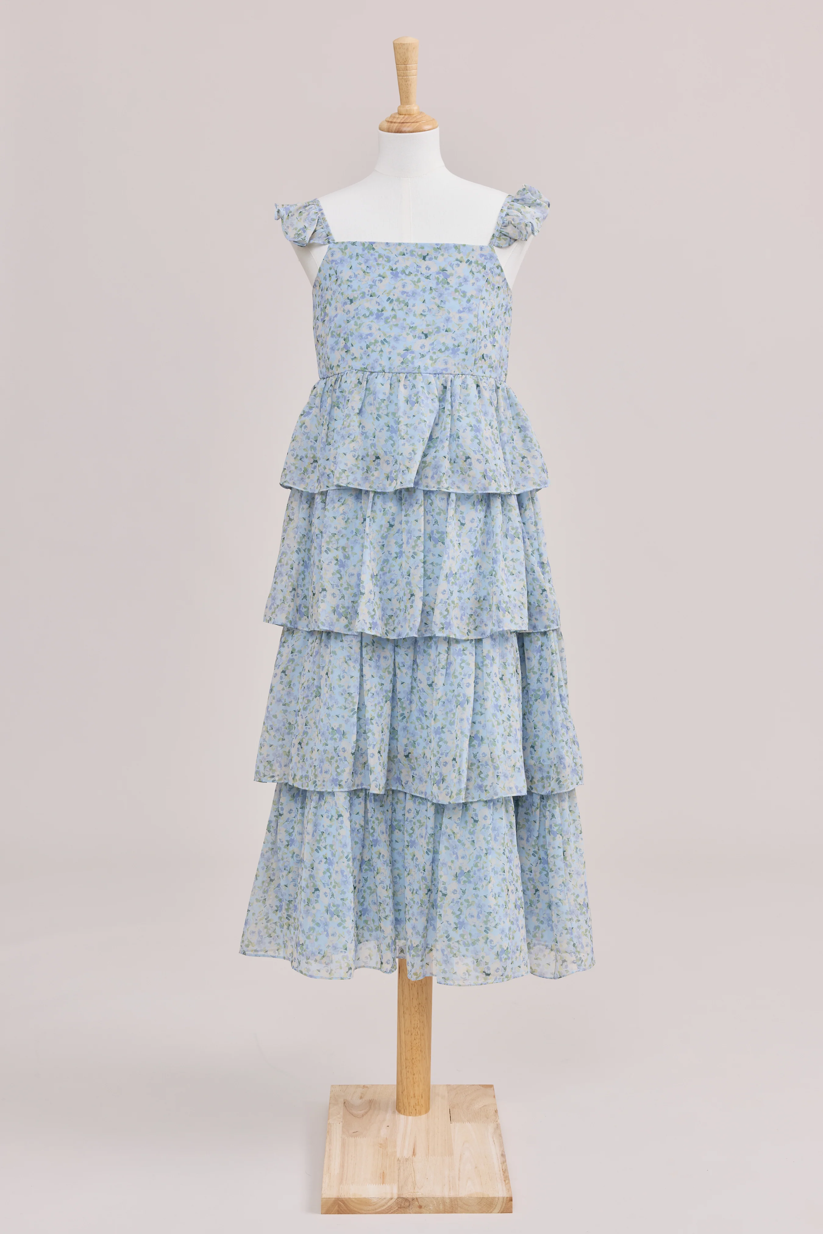 Juniors Poppy Chiffon Floral Print Dress | Made To Order - Image 74