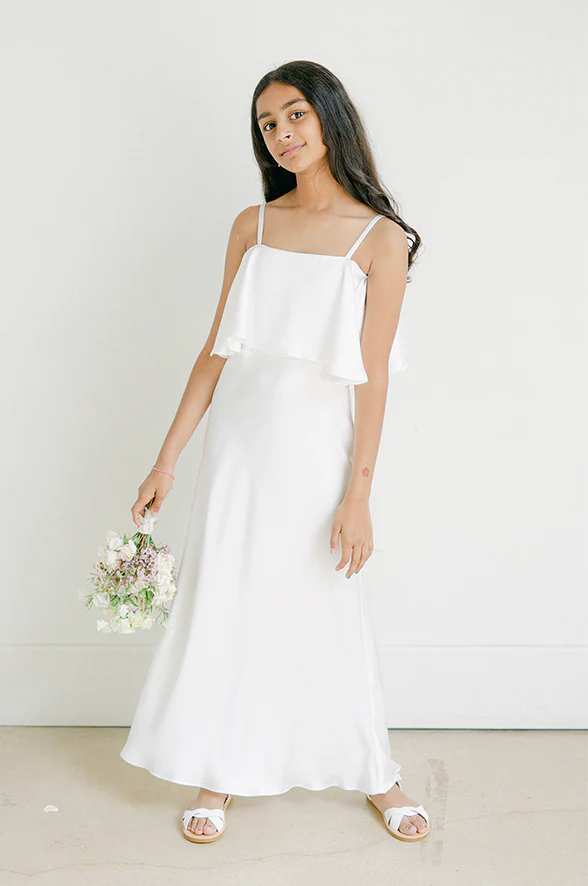 Juniors Riley Convertible Satin Dress | Made To Order - Image 4