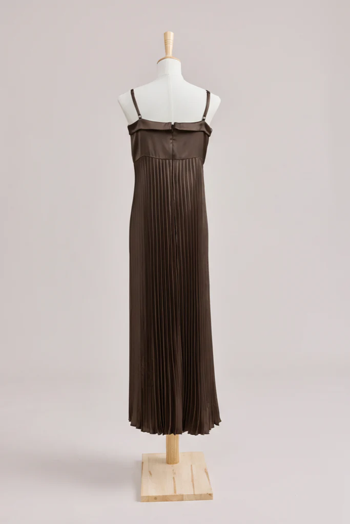 Juniors Saylor Satin Pleated Dress | Made To Order - Image 57