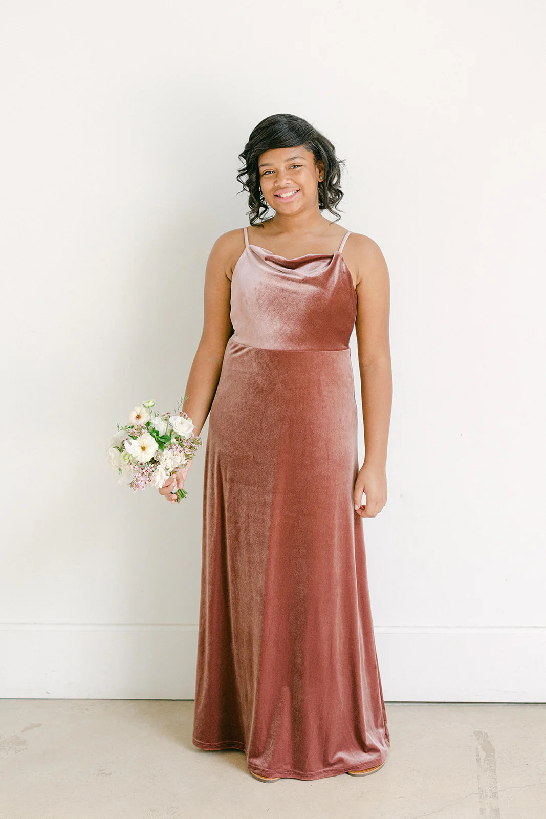 Juniors Skye Velvet Dress | Made To Order - Image 3