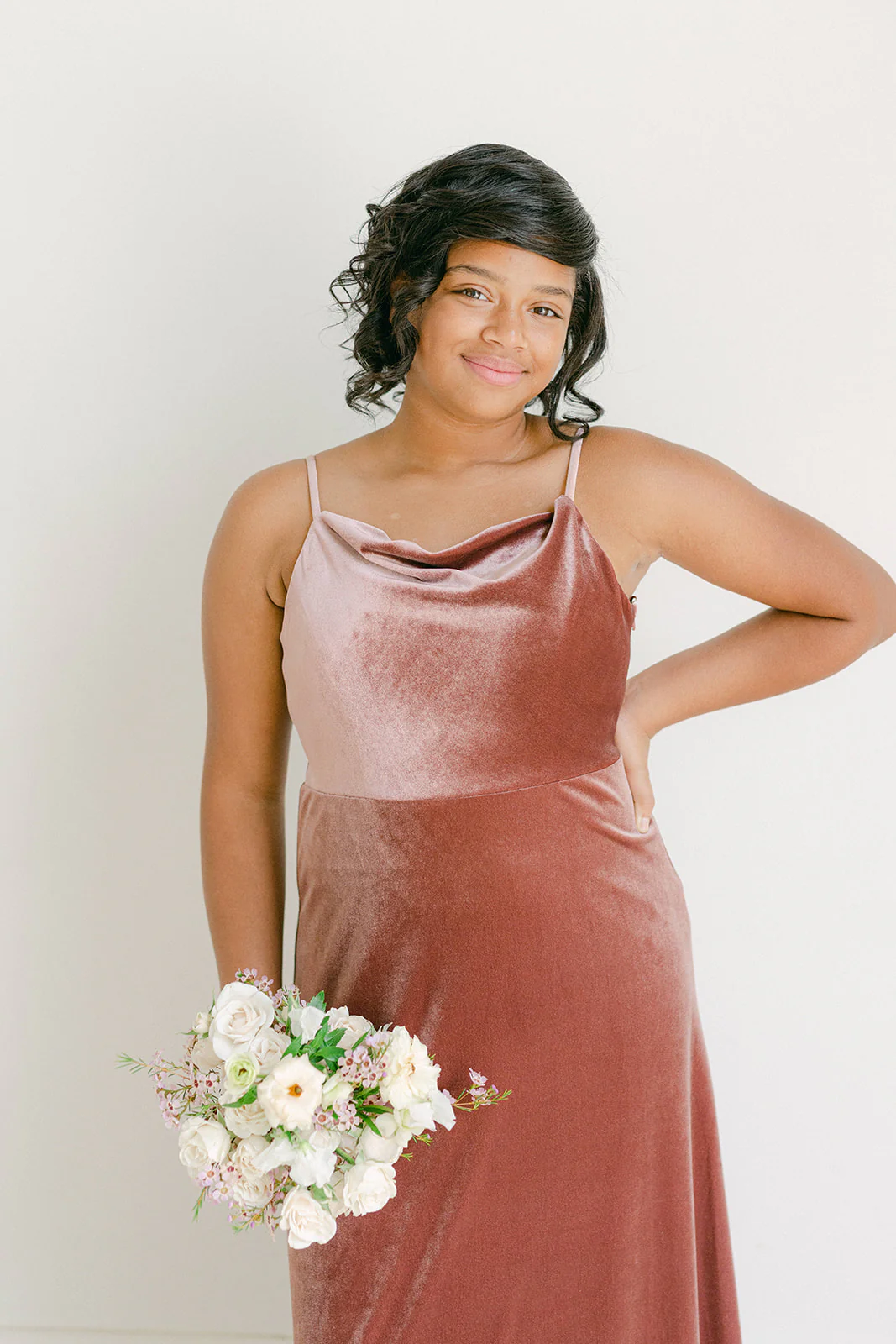 Juniors Skye Velvet Dress | Made To Order - Image 4