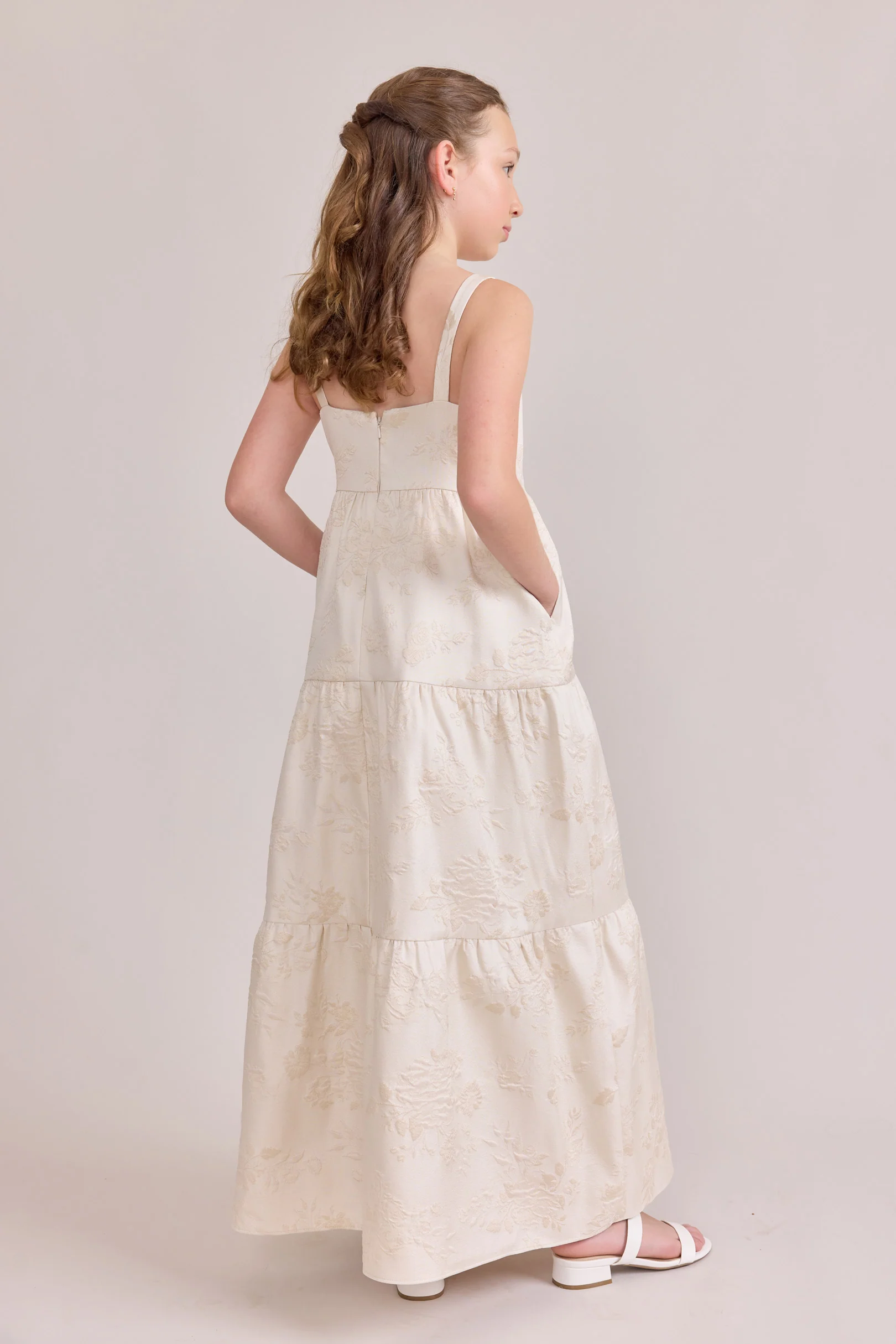 Juniors Winslet Jacquard Dress | Made To Order - Image 7