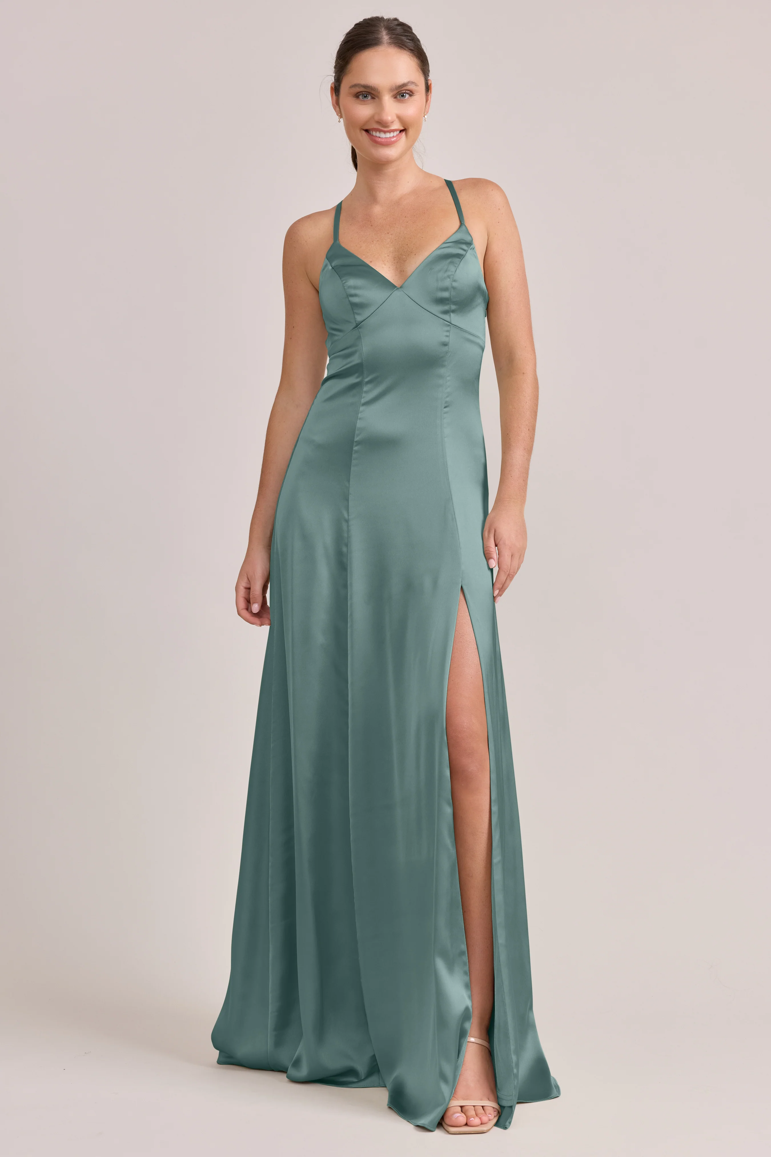 Karsyn Satin Dress | Made To Order - Image 126