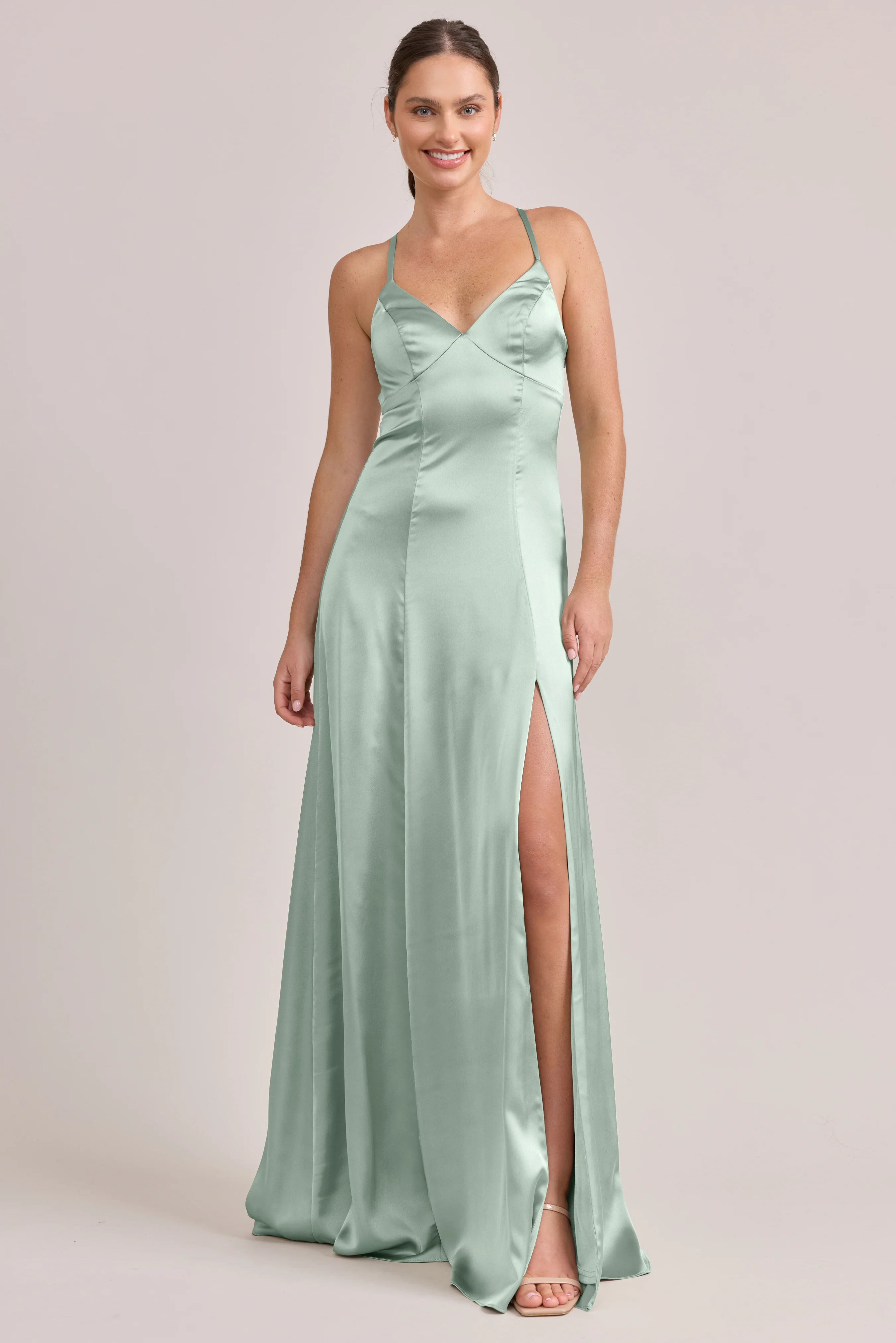 Karsyn Satin Dress | Made To Order - Image 135